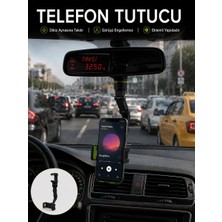 Marsilyan Araç Içi Telefon Standı Dikiz Aynasına Takılan Ayarlanabilir Telefon Tutucu - MCT2152-9832