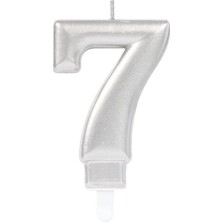 Renas Store 7 Rakam Mum Gümüş Renk
