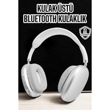 Renas Store P9 Plus Kablosuz Kulak Üstü Bluetooth Kulaklık Beyaz Yüksek Ses Kaliteli
