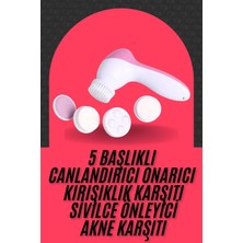 Renas Store Cilt Temizleme ve Masaj Aleti 5 Başlıklı Akne ve Sivilce Önleyici