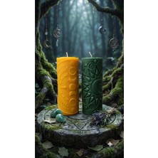 Umay Aura Ay Mum - Ayın Evreleri Soya Dekoratif Mum | Astroloji, Meditasyon ve Spiritüel Ritüel Soya Mum 2'li Set