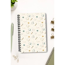 giftkonsept Minimalist Harita Detaylı 50 Yaprak 100 Sayfa Sprialli Defter