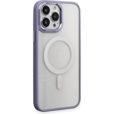 Mey Ithalat®   Iphone 15 Pro Max Kılıf Room Magneticsafe Silikon - Lila