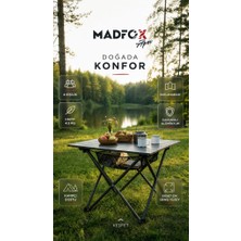 Madfox Apex Katlanabilir Alüminyum Kamp Masası (4 Kişilik)