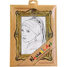 Renas Store Funny Mat - Johannes Vermeer Gırl Wıth A Pearl Earrıng 25 x 35 cm