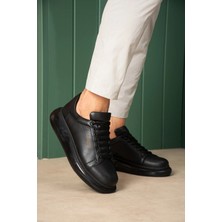 Zerenyus ZRC295 Yüksek Kalite Air Kalın Taban Erkek Sneaker Siyah