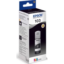 Epson 103 Siyah Orijinal Mürekkep Şişesi (L3150 L3110 L1110 L3156 L3160 Uyumlu - 4.550 Sayfa)