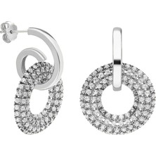Eva Pırlanta Shine Halka Küpe 717066 Silver