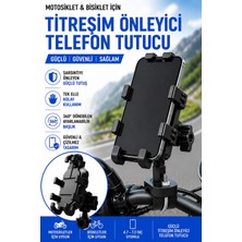 Exenar Motosiklet Titreşim Önleyici Motosiklet Telefon Tutucu Gidon Bağlantılı Motosiklet Scooter Bisiklet