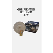 NBK Gizli Pervaneli/kumandalı LED Lamba 30W