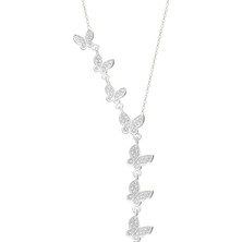 Eva Pırlanta Kelebek Kolye 718905 Silver