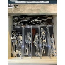 Bg Store 16 Adet Akrilik Şeffaf Teleskopik Ayarlanabilir Çekmece Bölücü Düzenleyici Organizer Y33316,ŞEFFAF 100 x 100