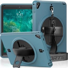 Renas Store Apple iPad 5 Air 9.7 Kılıf Strap-C Otterbox Tablet Kapak - Mavi