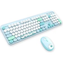 Renas Store Mofii ZR513/M Sweet Mavi Klavye Mouse Set