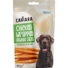 Caviara Tavuk Sarılı Çiğneme Çubuğu Köpek Ödül Maması 80 gr