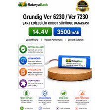 Bataryabank Grundig Vcr 6230 / Vcr 7230 Uyumlu Robot Süpürge Bataryası 14.4V 3500MAH Li-Ion Pil