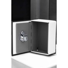 Renas Store Gizli Kasa Kitap Görünümlü Anahtarlı Çelik Mini Kasa