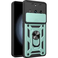 Renas Store Realme 11 Pro Kılıf Pars Lens Yüzüklü Silikon - Yeşil