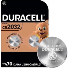 Renas Store Duracell CR2032 Lityum Düğme Pil (2li Paket)