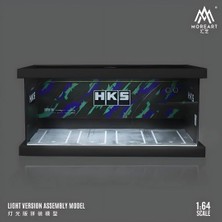Moreart MO960106 1:64 Hks Temalı LED Işıklı Otopark Dioraması Parking Lot Scene Model Araç Sergileme Standı