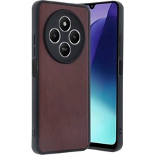 Mey Ithalat®   Redmi 14C Kılıf Aras Deri Kapak - Bordo