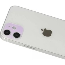 Renas Store Newface Apple iPhone 12 Rainbow Kamera Lens Koruma Cam - Mor