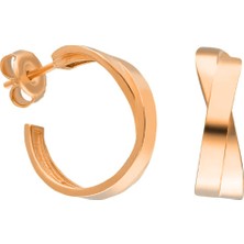 Eva Pırlanta Halka Küpe 717035 Rose