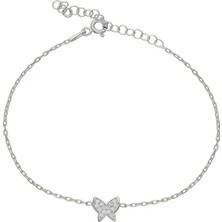 Eva Pırlanta Minimal Kelebek Bileklik 718527 Silver