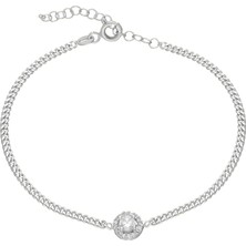 Eva Pırlanta Taşlı Bileklik 717023 Silver