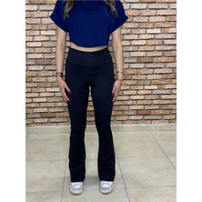 Exit Collection Dalgıç Kumaş Yüksek Bel Ispanyol Paça Tayt