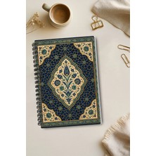giftkonsept Geleneksel Çini ve Lale Motifli Otantik Tasarım 50 Yaprak 100 Sayfa Sprialli Defter