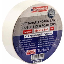 Bigpoint BP476-38 Çift Tarafli Köpük Bant 38MMX5M