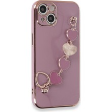 The Gencoo Iphone 14 Plus Kılıf Esila Silikon - Mor
