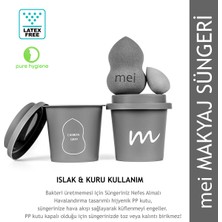 Mei Makyaj Süngeri Fondöten Emmeyen Sponge Coffee Cup Hijyenik Grey 1 Pro 1 Mini
