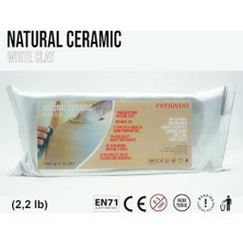 Bg Store Seramik Kil Hamuru, Beyaz 1000 Gr(1 Kg) Fırınlamaya Gerek Olmayan Güzel Sanatlar Figür Heykel Modelleme Oyun ve Montessori Sınıfları Için Toksik Olmayan Doğal Kil