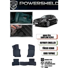 POWERSHIELD Mercedes-Benz C Serisi W205 2014-2021 Uyumlu Araca Özel Premium 5D Havuzlu Oto Paspas Takımı