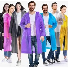 Eseno Select Kadın Erkek Yağmurluk Kapüşonlu Çıtçıtlı Eva Raincoat