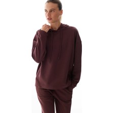 Penti Kahverengi Oversize Kapüşonlu Sweatshirt