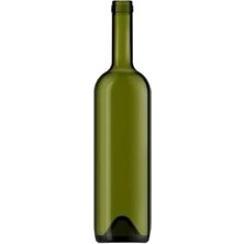 Bg Store 750 ml Yeşil Şarap Şişesi Sentetik Mantar Tıpalı ve Kapüşonlu Boş Çukur Cam Şişe 6 Adet