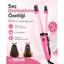 Renas Store Kadınlar Için Saç Düzleştirme ve Dalga Yapma Özellikli 2 Fonksiyonlu Maşa