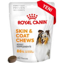Royal Canin Skin&coat Chews Deri ve Tüy Sağlığını Destekleyen Tamamlayıcı Ödül Maması 240 gr