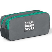 Hepta Collection Coral High Sport Iki Gözlü Açık Gri Kalem Çantası