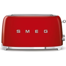 Hepta Collection Smeg TSF02RDEU Ekmek Kızartma Makinesi, Kırmızı