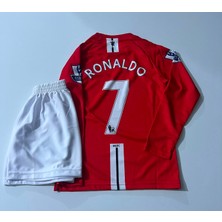 Candy Cup Yeni Sezon 2008 Ronaldo Çocuk Forması Uzun Kollu 2 Li Set M.united