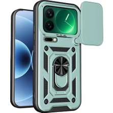Ematcrt Mey Ithalat®   Mi 17 Pro Pars Lens Yüzüklü Silikon - Yeşil