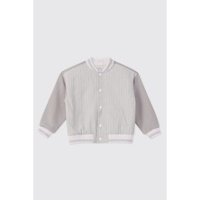 Panço Erkek Çocuk Çıtçıtlı Gri Sweatshirt
