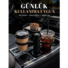 Renas Store Araç Içi Bardaklık Organizeri Çok Amaçlı Içecek ve Eşya Tutucu