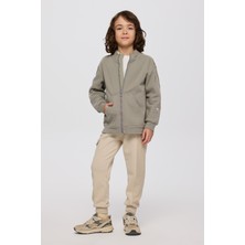 Panço Erkek Çocuk Fermuarlı Antrasit Sweatshirt