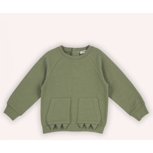 Panço Erkek Bebek Iki Cepli Haki Sweatshirt