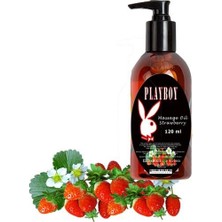 TeknoKapsül Playboy Massage Oil Strawberry Fragrances And Warming 120 ml Çilek Kokulu ve Isıtıcılı Vücut Masaj Y